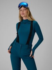 4F Bielizna termiczna ocieplana (góra) damska - turkusowa M. Niebieskia bielizna sportowa damska 4F, m, bez wzorów, z materiału. Za 129.99 zł.