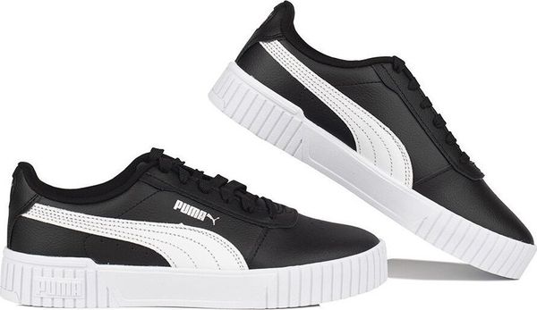 Puma Buty damskie Puma Carina 2.0 czarne 385849 10 38. Czarne obuwie sportowe damskie Puma, bez wzorów, bez zapięcia. Za 245.47 zł.