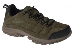 Buty trekkingowe męskie, Crestwood Waterproof. Zielone trekkingi męskie Columbia, z materiału, przed kostkę, bez zapięcia. Za 349.99 zł.