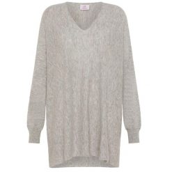 Sweter Deha Sweter Z Dekoltem W Serek Z Mieszanki Wełny Damskie. Szare swetry nierozpinane damskie Deha, m, bez wzorów, z kaszmiru, eleganckie, bez kołnierzyka, bez ramiączek. Za 484.99 zł.