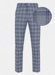 PAKO LORENTE – Spodnie garniturowe P21SN-6G-043-N. Niebieskie eleganckie spodnie męskie Pako Lorente, bez wzorów, z elastanu. Za 99.99 zł.