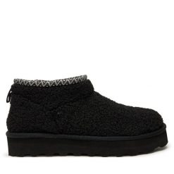 Śniegowce Bearpaw. Czarne śniegowce damskie Bearpaw, bez zapięcia. Za 399.99 zł.