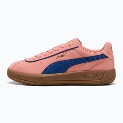 Buty damskie sportowe sneakersy Puma CLUB KLASSIKA SD. Niebieskie obuwie trekkingowe damskie Puma, z gumy, bez zapięcia. Za 199.00 zł.