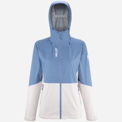 Kurtka turystyczna damska Millet Fitz Roy Jkt W wodoodporna regular fit. Białe kurtki sportowe damskie Millet, na zimę, l, bez wzorów, z hardshellu, bez ramiączek, bez kaptura, narciarskie. W wyprzedaży za 608.10 zł.