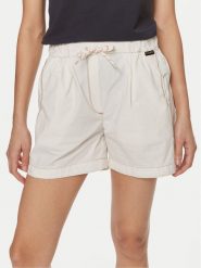 Napapijri Szorty materiałowe Aberdeen NP0A4I51 Écru Loose Fit. Szorty damskie Napapijri, bez wzorów, z bawełny. Za 279.99 zł.