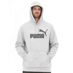 Bluza sportowa kangurka z kapturem męska Puma Hoodle II. Szare bluzy sportowe męskie Puma, m, bez wzorów, z kapturem. Za 119.00 zł.