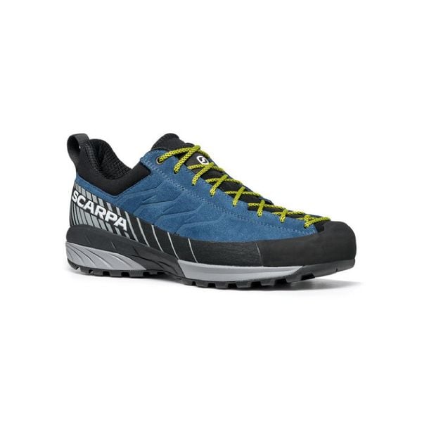 Buty podejściowe męskie turystyczne niskie Scarpa Mescalito. Niebieskie buty zimowe męskie Scarpa, bez wzorów, bez obcasa, bez zapięcia. Za 739.99 zł.