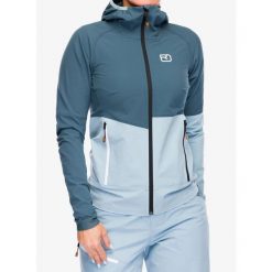 Kurtka softshell damska Ortovox Punta Berrino Hooded Jacket. Niebieskie kurtki sportowe damskie ORTOVOX, bez wzorów, z softshellu, bez ramiączek, bez kaptura, trekkingowe. Za 962.49 zł.