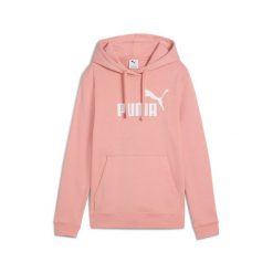 Damska bluza z kapturem z logo No.1 ESS PUMA Pink Fruit. Białe bluzy damskie Puma, m, bez wzorów, sportowe, bez ramiączek, z kapturem. W wyprzedaży za 104.00 zł.