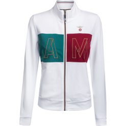 Bluza AERONAUTICA MILITARE. Niebieskie bluzy damskie Aeronautica Militare, bez wzorów, z bawełny, bez ramiączek, bez kaptura. W wyprzedaży za 228.00 zł.