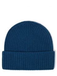 Marie Lund czapka z kaszmiru Kobiety Kaszmir niebieski, ONE SIZE. Niebieskie czapki damskie Marie Lund, bez wzorów, z kaszmiru. Za 349.95 zł.
