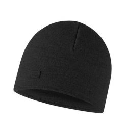 Czapka z wełny merino o strukturze polaru. Czarne czapki damskie Buff, bez wzorów, z polaru, sportowe. Za 159.99 zł.