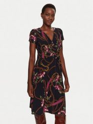 Lauren Ralph Lauren Sukienka koktajlowa 250946815001 Granatowy Regular Fit. Niebieskie sukienki damskie Lauren Ralph Lauren, bez wzorów, z syntetyku, wizytowe, bez kołnierzyka, bez ramiączek. Za 549.99 zł.