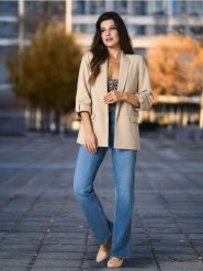 Jeansy FLARE - niebieski. Niebieskie jeansy damskie Sinsay, bez wzorów, z jeansu, długie. Za 59.99 zł.