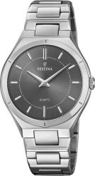 Zegarek Festina Zegarek męski Festina F20244-3 srebrny. Szare zegarki męskie Festina, bez wzorów, srebrne. Za 619.00 zł.