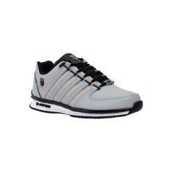 Sneakersy męskie K-swiss RINZLER COURT STYLE szare (01235-032-M). Szare buty zimowe męskie K-SWISS, bez wzorów, bez obcasa, bez zapięcia. Za 359.00 zł.