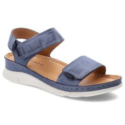 Granatowe Sandały Armodo Stylowe Sportowe Obuwie Damskie. Niebieskie obuwie sportowe damskie Armodo, na lato, bez wzorów, ze skóry, bez zapięcia, trekkingowe. Za 269.00 zł.