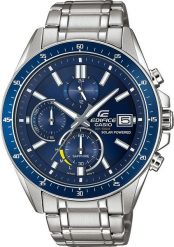 Zegarek Casio Męski EFS-S510D-2AV Edifice Chrono srebrny. Szare zegarki męskie Casio, bez wzorów, srebrne. Za 616.49 zł.