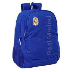 Plecak szkolny SENZA MARCA Poliester 600D. Niebieskie plecaki męskie REAL MADRID, bez wzorów, z poliesteru, biznesowe. Za 199.00 zł.