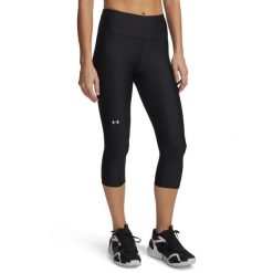 Legginsy fitness damskie Under Armour rybaczki. Legginsy damskie Under Armour, bez wzorów, z materiału. Za 199.99 zł.