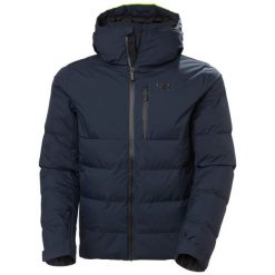 Kurtka wodoodporna Helly Hansen. Niebieskie kurtki sportowe męskie Helly Hansen, na zimę, m, bez wzorów, bez kaptura, narciarskie. W wyprzedaży za 1,373.75 zł.