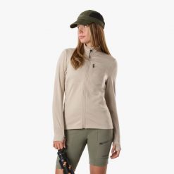 Bluza polarowa Wędrówki damska Swedemount Trondheim Midlayer Full Zip. Brązowe bluzy damskie SWEDEMOUNT, bez wzorów, z polaru, sportowe, bez ramiączek, bez kaptura. W wyprzedaży za 179.99 zł.
