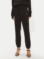 Patrizia Pepe Spodnie dresowe 8P0618/J079-K103 Czarny Relaxed Fit. Czarne spodnie dresowe damskie Patrizia Pepe, bez wzorów, z bawełny. Za 469.99 zł.