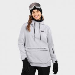 Kurtka narciarsko-snowboardowa damska W3-W Lhotse. Szare kurtki sportowe damskie SIROKO, xs, bez wzorów, z softshellu, bez ramiączek, bez kaptura, narciarskie. Za 844.00 zł.