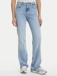 Tommy Jeans Jeansy DW0DW22652 Niebieski Straight Leg. Niebieskie jeansy damskie Tommy Jeans, bez wzorów, z jeansu. Za 409.99 zł.