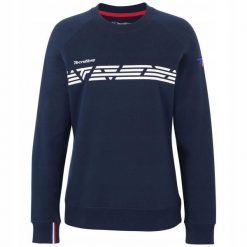 Bluza damska lifestyle Tecnifibre Lady Sweat. Niebieskie bluzy damskie TECNIFIBRE, s, bez wzorów, z bawełny, bez ramiączek, bez kaptura. Za 129.00 zł.