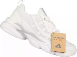 American Club Damskie buty sportowe American Club DFH-30WH 38. Obuwie sportowe damskie American CLUB, bez wzorów, bez zapięcia. Za 119.00 zł.