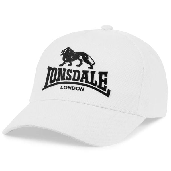 Czapka Lonsdale Beckbury. Białe czapki damskie Lonsdale, bez wzorów, klasyczne. Za 130.50 zł.