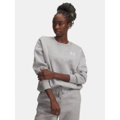 Bluza Under Armour Icon Fleece Hoodie. Szare bluzy damskie Under Armour, bez wzorów, bez ramiączek, bez kaptura. Za 179.99 zł.