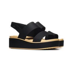 Damskie klapki Crocs BROOKLYN MATTE WRAP LOW WEDGE W 211802-0RI 3. Brązowe klapki damskie Crocs, na lato, bez wzorów, z materiału, z okrągłym noskiem, bez obcasa, na koturnie, bez zapięcia. Za 204.42 zł.