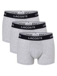 Lacoste Obcisłe bokserki pakowane po 3 szt. Mężczyźni Bawełna szary, XL. Szare bokserki męskie Lacoste, bez wzorów, z bawełny. Za 209.95 zł.