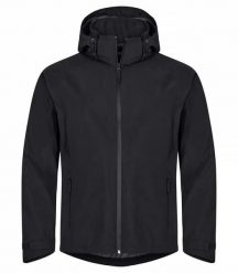 Clique Classic Shell Jacket wodoodporna kurtka z recyklingu. Czarne kurtki męskie CLIQUE, m, bez wzorów, bez kaptura. Za 398.76 zł.