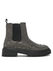 Steve Madden Sztyblety Moonlit SM11003468 Srebrny. Szare botki damskie Steve Madden, bez wzorów, z tworzywa sztucznego, bez obcasa, na płaskiej podeszwie, bez zapięcia. Za 569.99 zł.