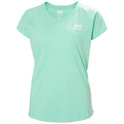 T-shirt damski Helly Hansen Nord Graphic Drop. Niebieskie t-shirty damskie Helly Hansen, bez wzorów, z bawełny, sportowe, bez kołnierzyka, bez ramiączek. Za 195.00 zł.