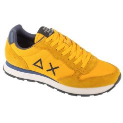 Buty sportowe Sneakersy męskie, Tom Solid. Niebieskie buty sportowe męskie SUN68, bez wzorów, bez zapięcia, trekkingowe. Za 399.99 zł.