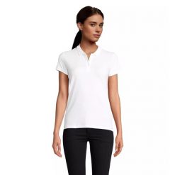Damska koszulka polo Sol's Planet. Białe bluzki damskie SOL'S, s, bez wzorów, eleganckie, bez kołnierzyka, bez ramiączek. Za 92.00 zł.