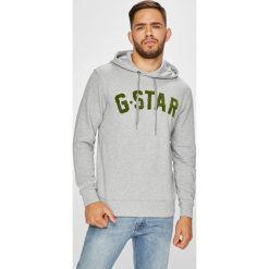 G-Star Raw - Bluza. Szare bluzy męskie G-Star Raw, l, bez wzorów, z bawełny, bez ramiączek, z kapturem. W wyprzedaży za 199.90 zł.