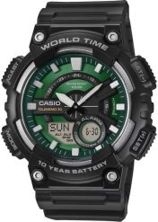 Zegarek Casio Casio Timeless AEQ-110W-3A2 Zegarek męski 52 mm. Zegarki męskie Casio, bez wzorów. Za 224.99 zł.
