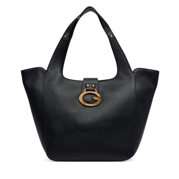 Torebka Guess. Czarne shopperki damskie Guess, z aplikacjami, bez dodatków. Za 672.99 zł.