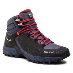 Trekkingi Salewa. Niebieskie obuwie trekkingowe damskie Salewa, z gore-texu, bez zapięcia. Za 919.99 zł.
