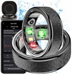 Smartwatch Colmi Smartring R10 20.8MM 11 (czarny). Czarne zegarki smartwatch Colmi, bez wzorów. Za 153.60 zł.