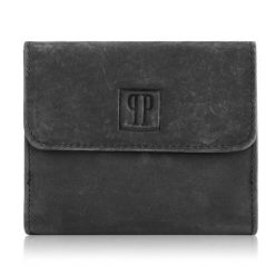 Portmonetka damska czarna PAOLO PERUZZI T-11-BL. Czarne portfele damskie Paolo Peruzzi, ze skóry. Za 69.99 zł.
