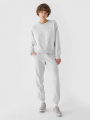 4F Spodnie dresowe joggery damskie - szara XXL. Szare spodnie dresowe damskie 4F, bez wzorów, z bawełny, sportowe. Za 129.99 zł.
