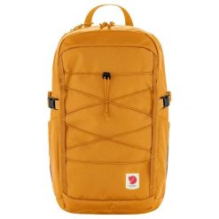 Plecak miejski Fjallraven Skule 24 - red gold. Brązowe plecaki męskie Fjällräven, bez wzorów, z materiału. Za 382.80 zł.