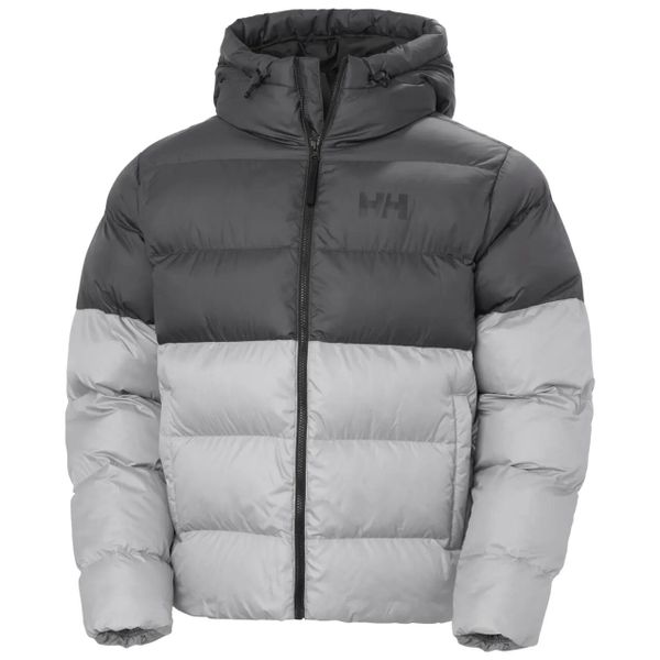 Kurtka puchowa Helly Hansen Active. Szare kurtki męskie Helly Hansen, l, bez wzorów, z materiału, z kapturem. Za 853.00 zł.