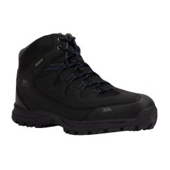 Buty Trekkingowe Męskie Finley Wodoodporne. Czarne trekkingi męskie Trespass, z gumy, bez zapięcia. Za 302.99 zł.